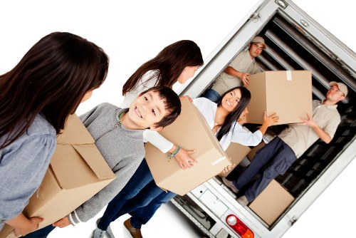 House moving team preparing a residential move in Cricklewood