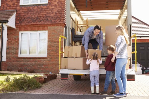 Movers helping with a residential move in Cricklewood