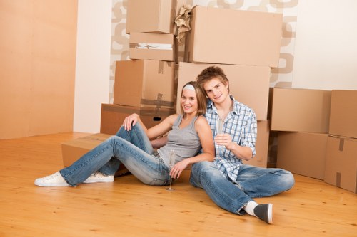 House movers preparing a local move in Cricklewood