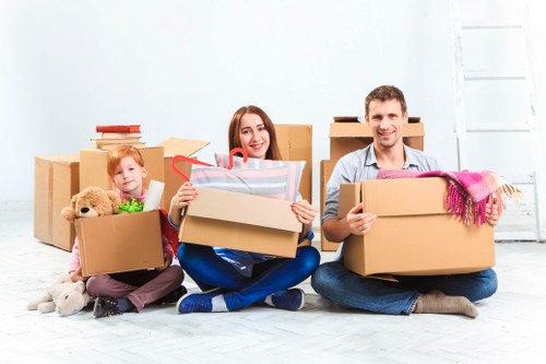Removal team helping with a local move in Cricklewood