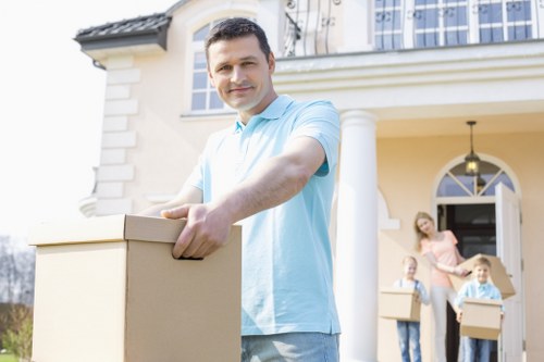 Preparing office items and labels before a business move