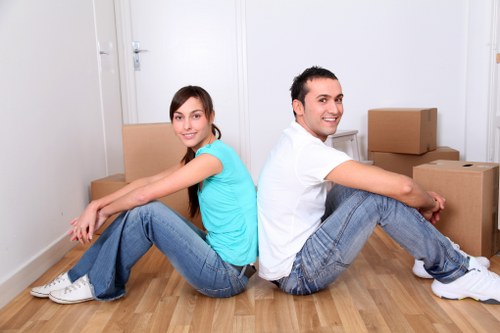 Local removal team loading furniture near Cricklewood streets