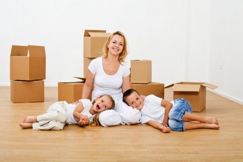 Local removals team assisting with household moving in North West London